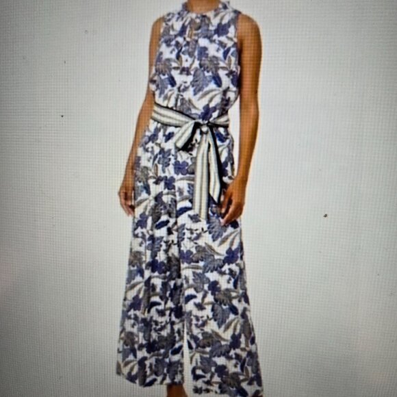 Loft women's wide leg floral jumpsuit - Picture 2 of 3